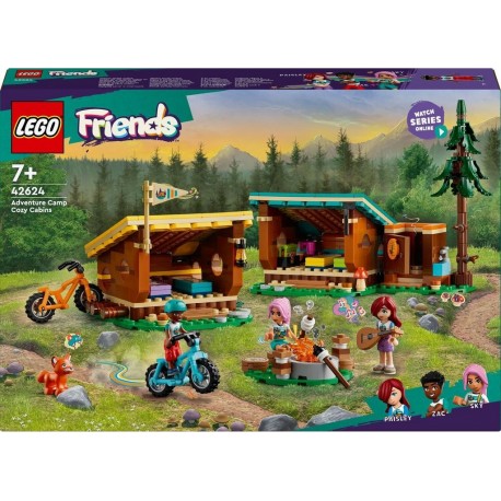 LEGO 42624 Friends Les cabanes chaleureuses de la base de loisirs