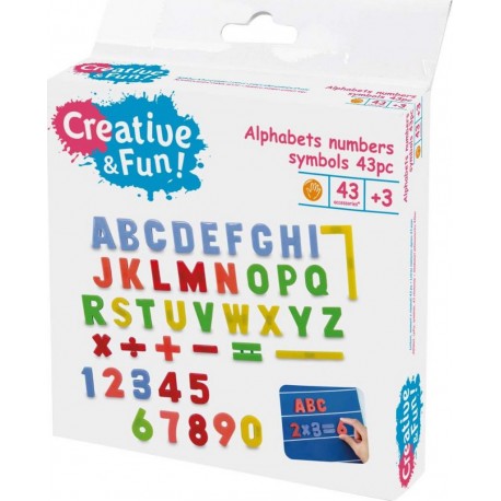 CREATIVE FUN Kit Chiffres et Lettres 43 pièces CREATIVE & FUN