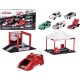 MAJORETTE Coffret 5 véhicules + racing tent + podium le coffret