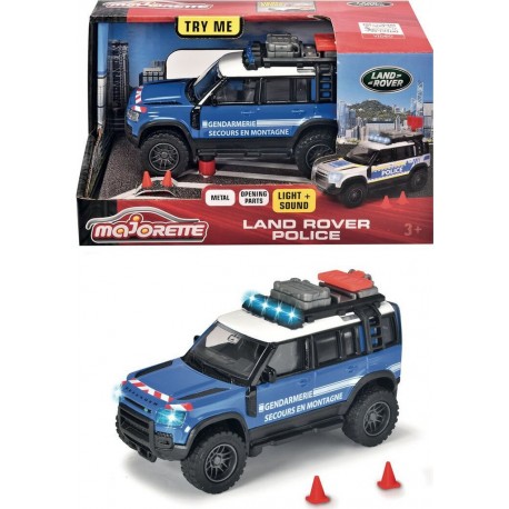 MAJORETTE Véhicule Land Rover police la boîte