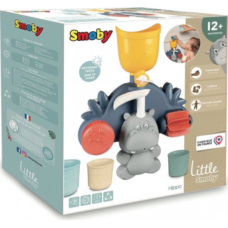 SMOBY Jeu d'éveil pour le bain Hippo le jeu et ses accessoires