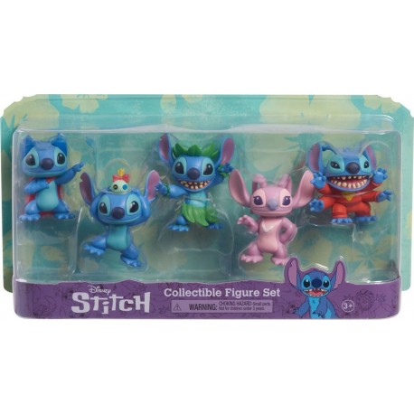 DISNEY Figurine Stitch lot de 5 figurines