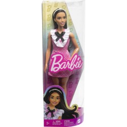 MATTEL Poupée Fashionistas 209 cheveux noirs et robe la poupée