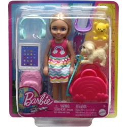 MATTEL Poupée Barbie Chelsea en voyage la poupée + accessoires