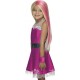 BARBIE Perruque Enfant Princesse blonde et rose longue la perruque