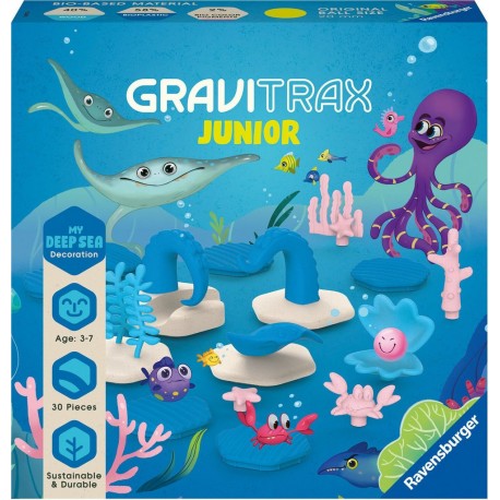 RAVENSBURGER GraviTrax Junior set d'extension décoration océan le jeu