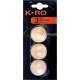 KORO Cochonnet bois naturel Ø30mm lot de 3 cochonnets