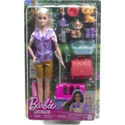 MATTEL Poupée Barbie sauveuse d'animaux