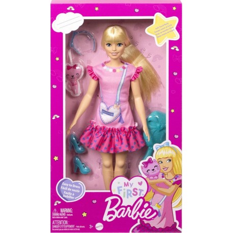 MATTEL Poupée Barbie Ma Première Barbie Malibu avec accessoires la poupée + accessoires