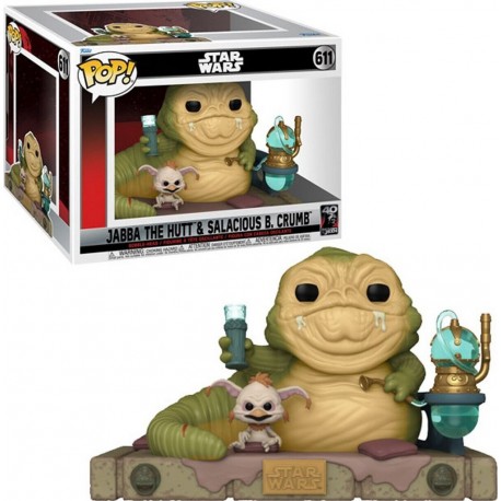 POP JABBA LE HUTT SALACIOUS CRUMB FUNKO Figurine Funko POP Deluxe Star Wars JABBA LE HUTT & SALACIOUS B. CRUMB FUNKO