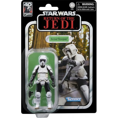 STAR WARS Figurine Scout Trooper Return of the Jedi la figurine et ses accessoires