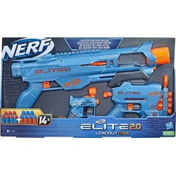 NERF Pistolet Elite 2.0 Loadout pack de pistolet avec 3 blasters