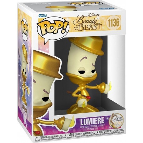 POP FUNKO Figurine POP La Belle et la Bête Lumière FUNKO