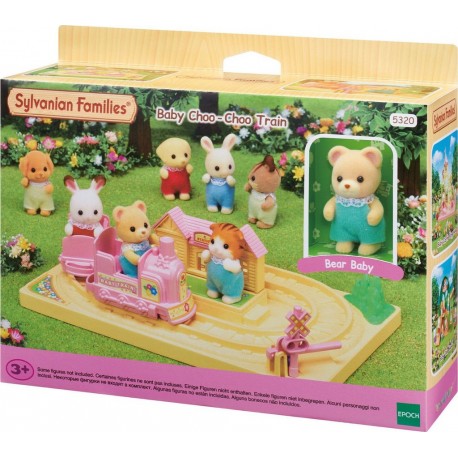 SYLVANIAN FAMILIES Mini-univers le train tchou-tchou et bébé ours 5320 le jouet