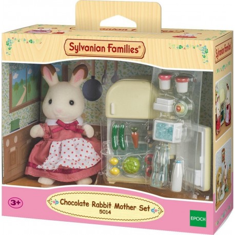 SYLVANIAN FAMILIES Mini-univers maman lapin et refrigérateur 5014 le jouet