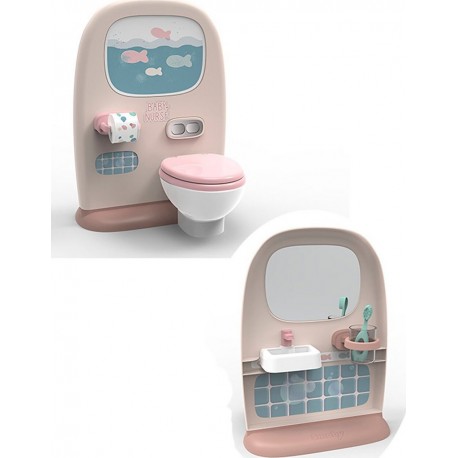 SMOBY Toilette pour poupée Baby Nurse le jeu et ses accessoires