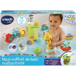 VTECH Coffret maxi de jouets de bain multiactivité BABY le coffret de jouets