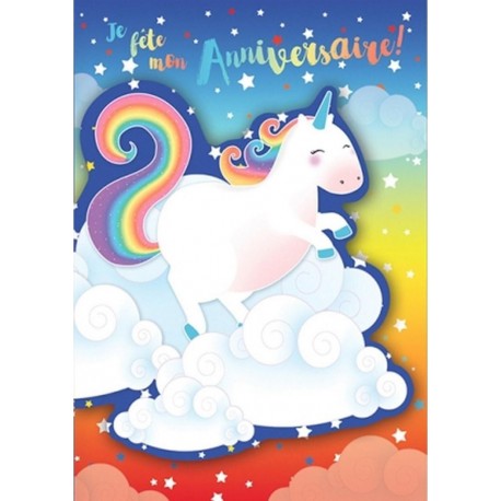 EDITOR Carte Anniversaire x6 lot de 6 cartes