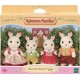 SYLVANIAN FAMILIES La famille lapin chocolat 4150 la boîte