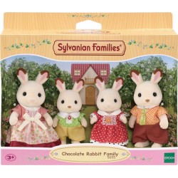 SYLVANIAN FAMILIES La famille lapin chocolat 4150 la boîte