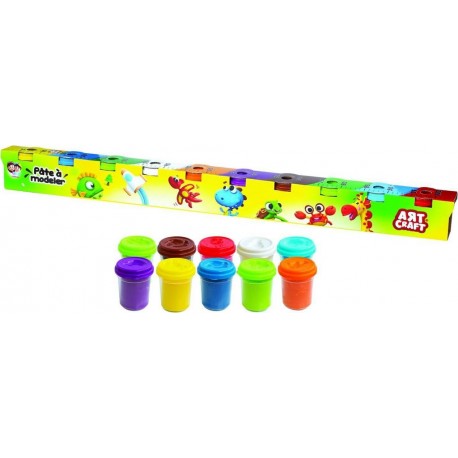 CREATIVE FUN Pâte à modeler Pack de 10 pots CREATIVE & FUN pack de 10 pots