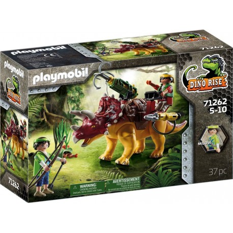 PLAYMOBIL Tricératops et soldats