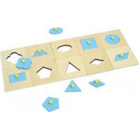 LES APPRENTIS MONTESSORI Puzzle 10 mini puzzles en bois les 10 mini puzzles