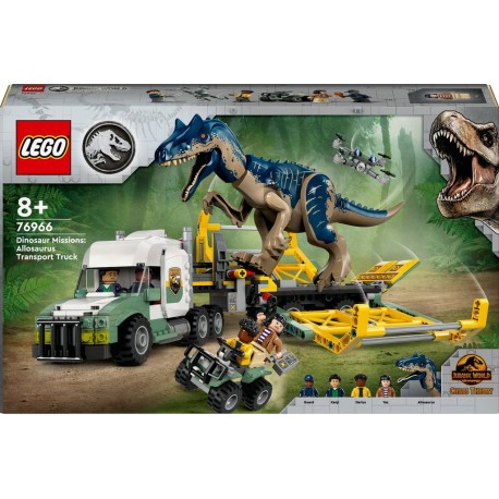 LEGO 76966 Jurassic World Missions dinosaures le camion de transport de l’allosaure