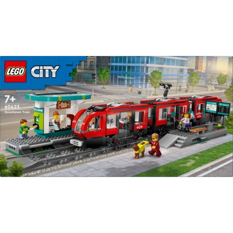 LEGO 60423 City Le tramway et la station du centre-ville