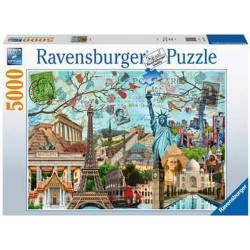 Ravensburger Puzzle 5000 P Carte Postale Des Monuments A Partir De 14 Ans