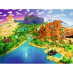 Ravensburger Puzzle 1500 P Le Monde De Minecraft