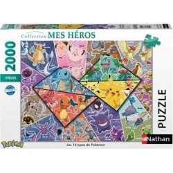 -pokemon-puzzle 2000 Pieces Les 16 Types De Pokémon-4005556873142-a Partir De 14 Ans