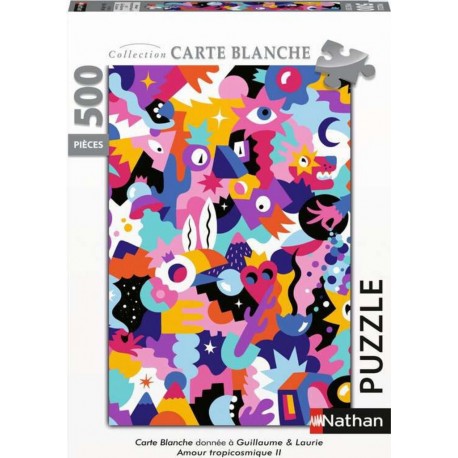 Nathan Puzzle 500 P Amour Tropicosmique Ii / Guillaume &amp Laurie (collection Carte Blanche)