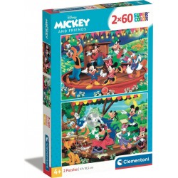 CLEMENTONI Puzzle 2x60 pièces Mickey et ses amis le puzzle