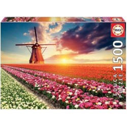 Educa Puzzle 1500 Champs De Tulipes