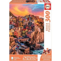 Educa Borrás 300 Pieces Pieces Manarola, Cinque Terre Puzzle Varié 17980