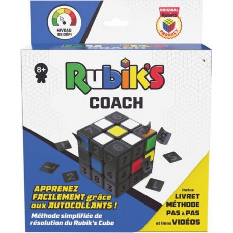 Rubik’s Cube Coach 3x3 Jeu Casse-tête Adulte & Enfant Cube Magique Puzzle 3x3 Apprentissage Correspondance Couleur