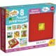 NC 8 Puzzles Progressifs Carotina Baby Les Bébés Animaux Avec Support Auto Correctif Lisciani