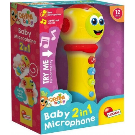 NC Microphone 2 En 1 Carotina Baby Joue De La Musique, Amplifie La Vo