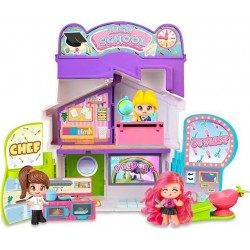 NC Playset Pinypon Chef & Stylist & High School 3-en-1