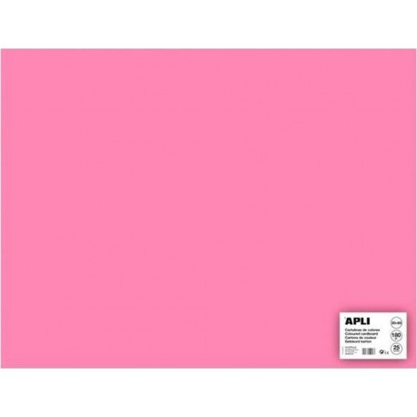 NC Papiers Carton Apli Rose 50 X 65 Cm (25 Unités)