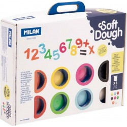 NC Pâte À Modeler Milan Soft Dough Lots Of Numvers Multicouleur