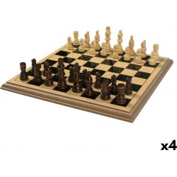 NC Jeu D'échecs Colorbaby Bois (4 Unités)