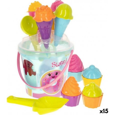 NC Set De Jouets De Plage Colorbaby Polypropylène (15 Unités)