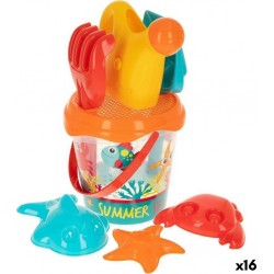 NC Set De Jouets De Plage Colorbaby Polypropylène (16 Unités)