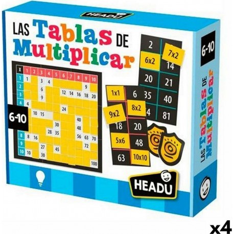 NC Jouet Educatif Headu Tablas De Multiplicar (4 Unités)