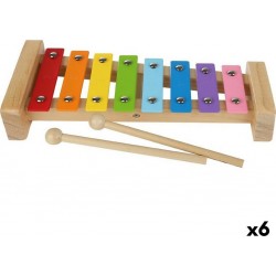 NC Xylophone Woomax Bois Métal 26 X 4,5 X 11,5 Cm (6 Unités)