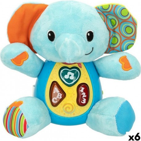 NC Peluche Sonore Winfun Eléphant 17 X 17,5 X 10 Cm (6 Unités)