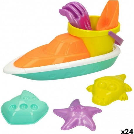 NC Set De Jouets De Plage Colorbaby 7 Pièces Bateau Polypropylène (24 Unités)