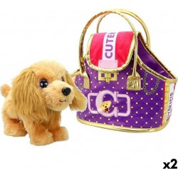 NC Jouet Peluche Funville Cutekins Sac Chien 25 X 20 X 13 Cm (2 Unités)